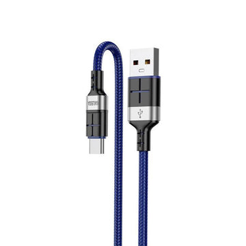 Cablu Date si Incarcare Kaku KSC-696, USB-A la USB-C, 18W, 2.4A, 1.2m - Albastru