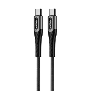 Cablu Date si Incarcare Kaku KSC-724, USB-C, PD60W, QC3.0, 3A, 1.2m - Negru