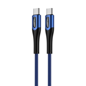 Cablu Date si Incarcare Kaku KSC-724, USB-C, PD60W, QC3.0, 3A, 1.2m - Albastru