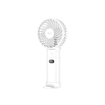 Cooler XO MF84, Portabil/Desktop, Suport Pliabil, 3 Viteze, 4000mAh - Alb
