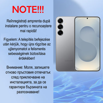 Folie Clear pentru Samsung S25, AntiStatic Glass - Transparent / Negru
