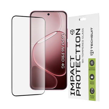 Folie Clear pentru Oppo A6 Pro 5G, Full Glass, 6D - Negru