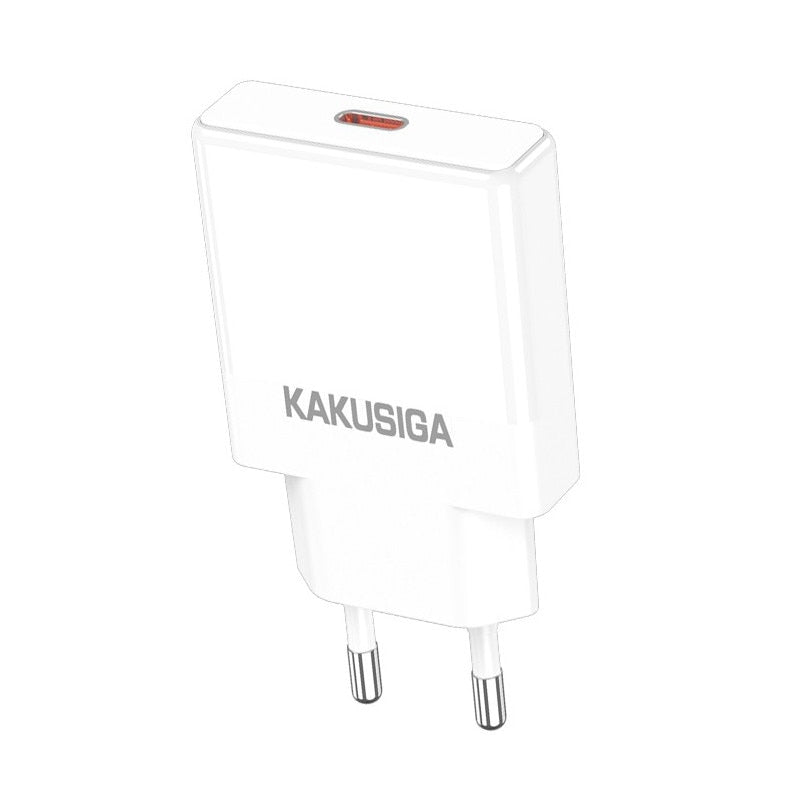 Incarcator Retea + Cablu Lightning Kaku KSC-1266, 1m, PD25W, 1xUSB-C, FastCharge - Alb