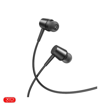 Casti cu Fir XO EP57, In Ear, 3.5mm, 1.2m, Mic & Volume Key, HiFi - Negru