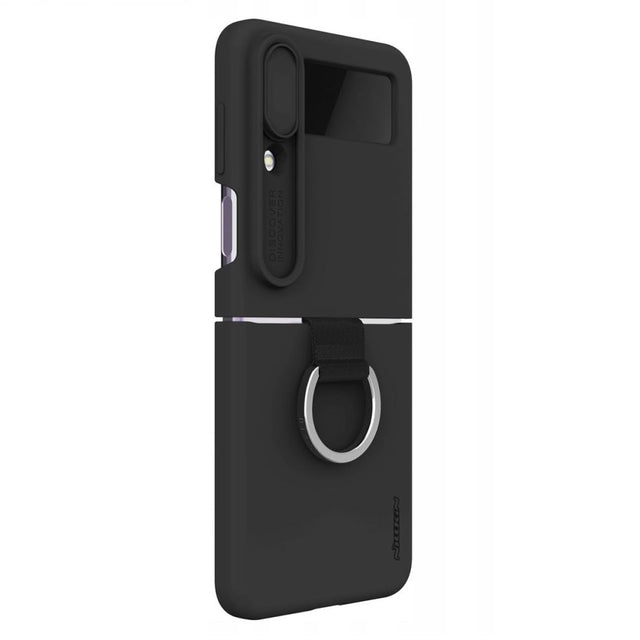 Husa Nillkin pentru Samsung Z Flip 4, CamShield Silky, TPU - Negru