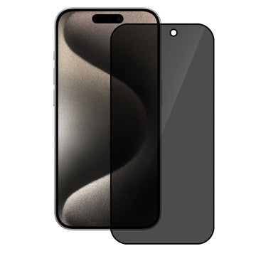 Folie D+ Pro Privacy pentru iPhone 15 Pro Max - Rama neagra