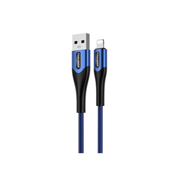 Cablu Date si Incarcare Kaku KSC-724, USB-A la Lightning, 18W, 2.4A, 1.2m - Albastru