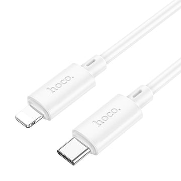 Cablu Hoco X88, USB-C la Lightning, 1m - Alb