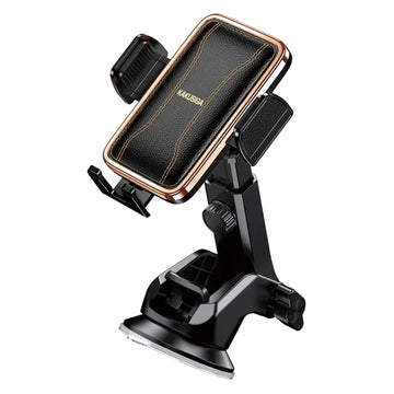 Suport Auto Kaku KSC-1564, Cleme Laterale, Montaj Bord, Push, PullClip, Piele Surface - Negru