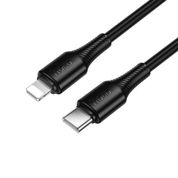 Cablu Hoco X120, USB-C la Lightning, 27W, 1m - Negru