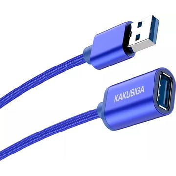Cablu Date si Incarcare Kaku KSC-753, USB-A 3.0 M la USB-A 3.0 F, 1.2m - Albastru