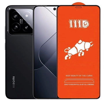 Folie Clear pentru Xiaomi 14, Full Glass - Transparent / Negru