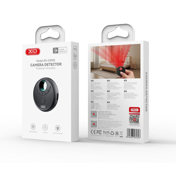 Smart Detector Camere Video Ascunse XO CRP02, InfraRed, 10m Radius - Negru