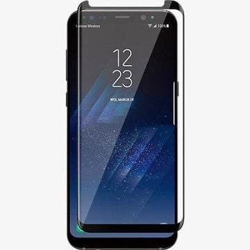Folie Clear pentru Samsung S9 Plus 2.5D, Samsung S9 Plus, 2.5D Curved, FullGlue - Rama neagra