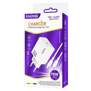 Incarcator Retea Kaku KSC-1224, PD20W, 1xUSB-C, SmartCharge - Alb