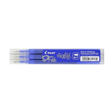 Rezerva roller Pilot Frixion BLS-FR7-L-S3-E, plastic, 0.7mm Fine, albastru, set 3 buc