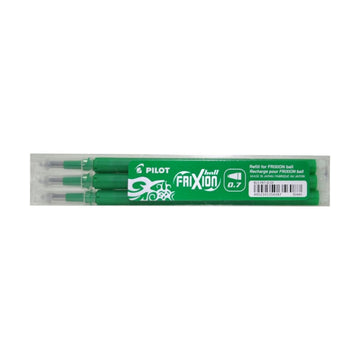 Rezerva roller Pilot Frixion BLS-FR7-G-S3, plastic, 0.7mm Fine, verde, set 3 buc