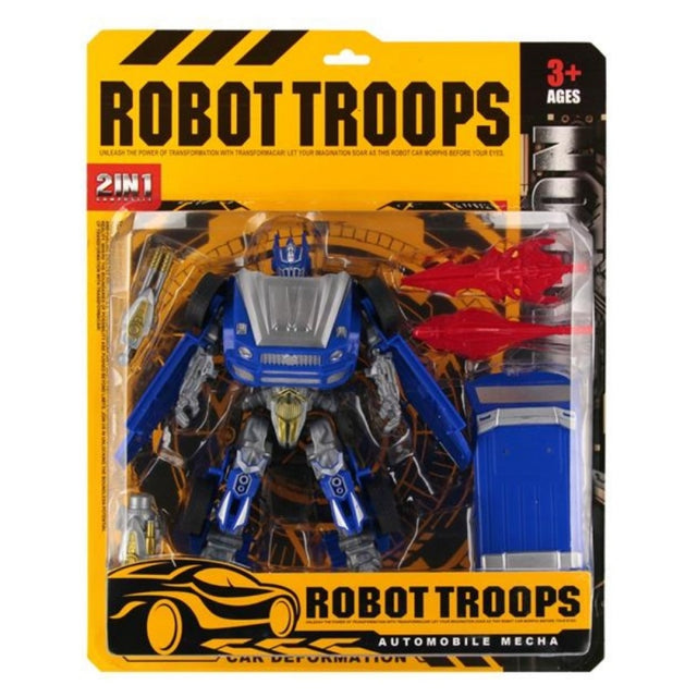 Robot cu accesorii MegaCreative 571504, albastru, plastic, 22x22x7cm