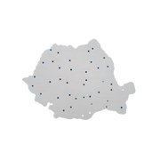 Sablon Keyroad 16013, harta Romania, plastic, mic
