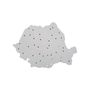 Sablon Keyroad 16013, harta Romania, plastic, mic