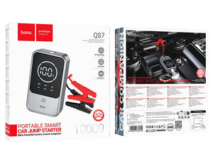 Baterie externa cu Jump Starter Hoco QS7, 10.000mAh - Gri metalic