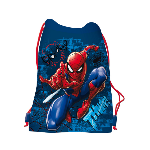 Rucsac cu snur pentru copii St.Majewski Spiderman 651335, 33.4x44.5cm