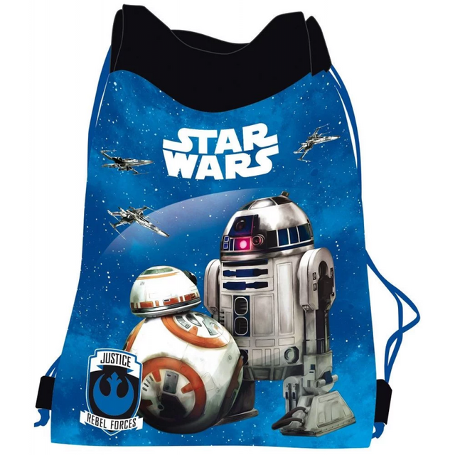 Rucsac cu snur pentru copii St.Majewski Star Wars 221699, albastru