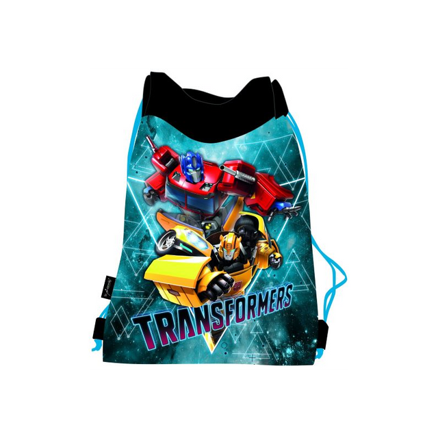 Rucsac cu snur pentru copii St.Majewski Transformers 624292, albastru, 33x44cm