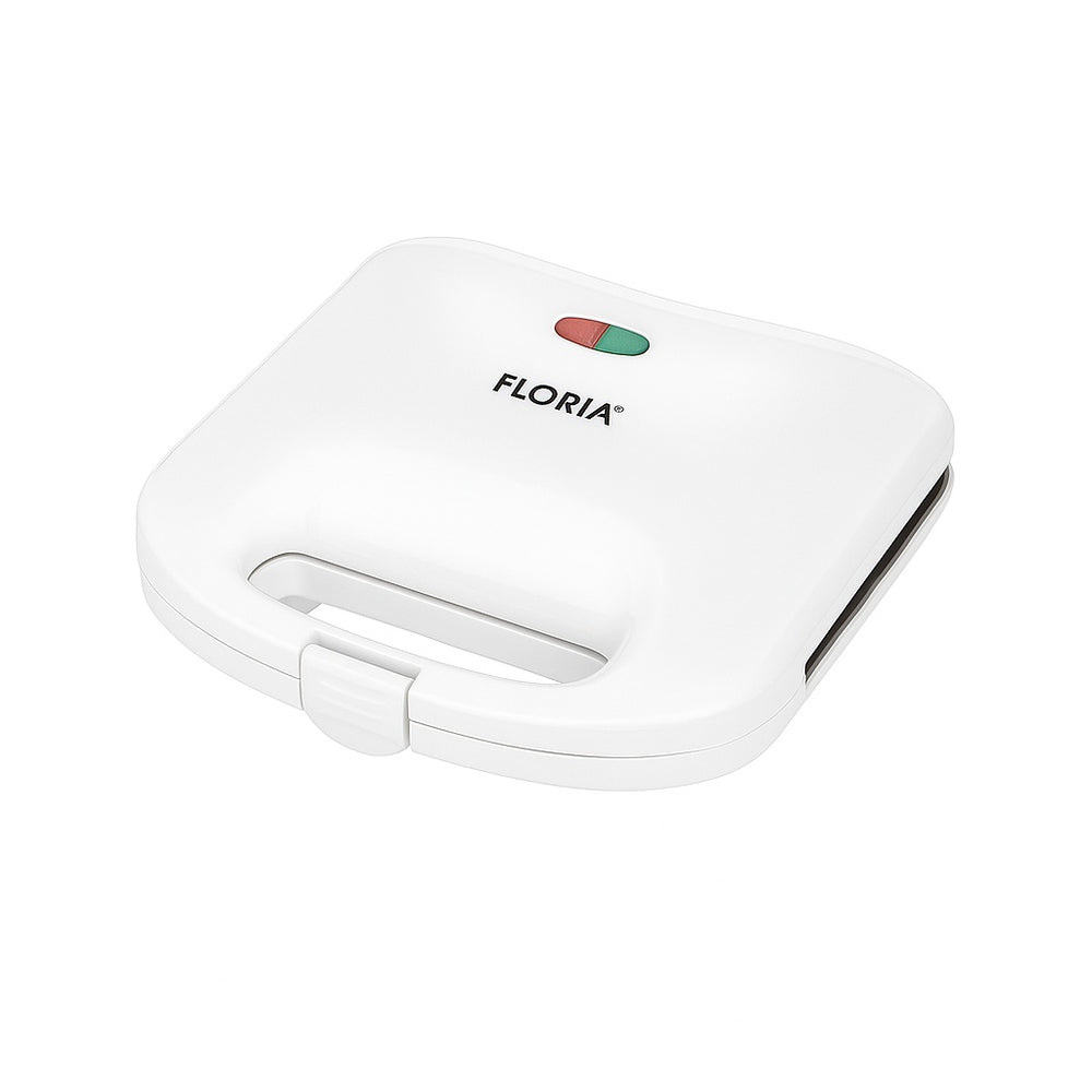 Sandwich maker Floria ZLN-0830, alb, 750W, grill antiaderent, indicator luminos, compact, depozitare verticala
