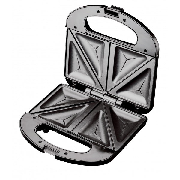 Sandwich maker Floria ZLN-4304, negru, 750W, placi triunghi antiaderente, compact, indicator luminos
