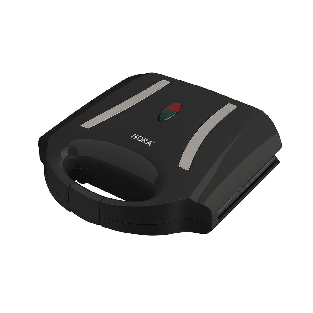 Sandwich maker Floria ZLN7941, negru, 800W, placi antiaderente, compact, indicator luminos, depozitare verticala