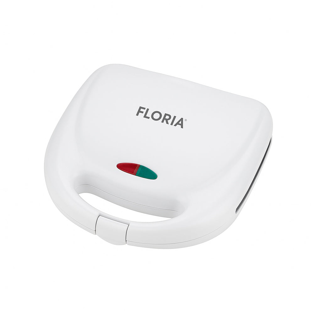 Sandwich maker Floria ZLN8504, alb, 800W, placi antiaderente, indicator luminos, depozitare verticala