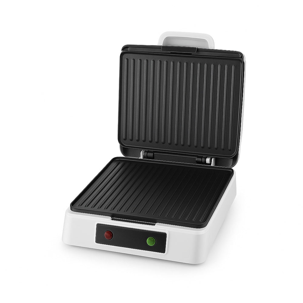 Sandwich maker XL Zilan ZLN4728, argintiu, 1200W, plita grill, placi antiaderente, 24x20cm, sistem inchidere, indicator luminos