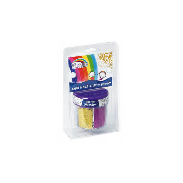 Sclipici decorativ pulbere, 60g, set 6 culori, Fiorello, GR-B60R6 / 170-2234