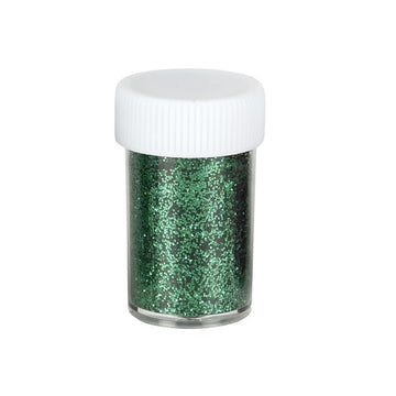 Sclipici decorativ pulbere, verde, set 12 buc, Colorarte