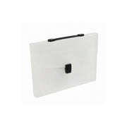 Servieta plastic, cu maner, A4, 3.5cm, 50 microni, plastic, transparent