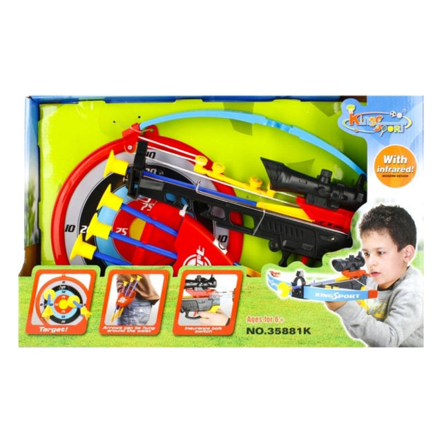 Set arbaleta + accesorii MegaCreative 337440, 47x27x9 cm, +6ani