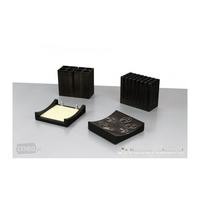 Set pentru birou Bestar 4032ZDC, lemn, 4 piese, negru