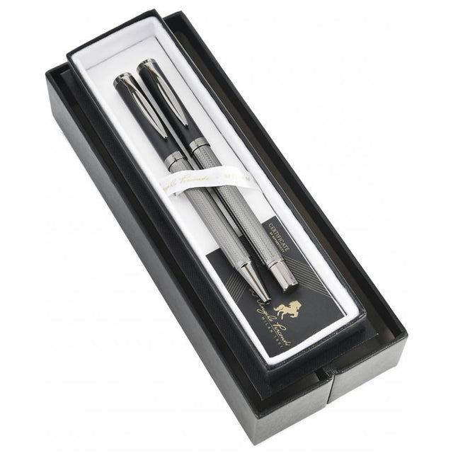 Set cadou roller + pix DP Luxury Auguri DPC 19-5431, corp metalic gri