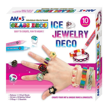 Set creativ - bijuterii, 3 bratari, 5 inele, Amos, GD10P10IJ