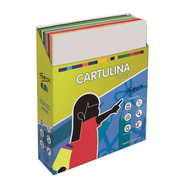 Set mixt carton colorat Fabrisa 17780, 50x65cm, 180g/mp, 15 topuri, culori diverse, top 500 coli