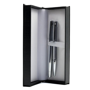 Set cadou stilou + pix Cresco Elegant E850055 E-01, corp metalic argintiu
