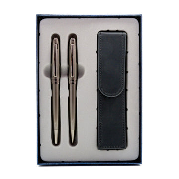 Set cadou stilou + pix + etui Cresco Symphony 850006 SY-01, corp metalic grafit