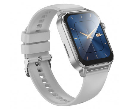Ceas SmartWatch Hoco Y26, Sport, BT 5.0, Functie de Apel, 230mAh, Multilanguage - Argintiu