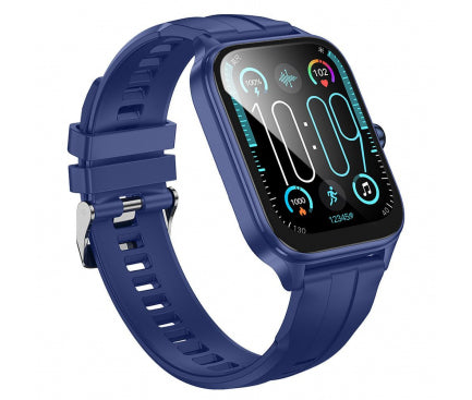 Ceas SmartWatch Hoco Y27, Sport, BT 5.0, Functie de Apel, 230mAh, Multilanguage - Albastru