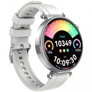 Ceas SmartWatch XO GT4 Mini, AMOLED, Wireless, Waterproof - Argintiu