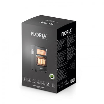 Soba Floria ZLN-1282, gaz GPL + electrica, 4200W, 3 trepte, furtun inclus, portabila