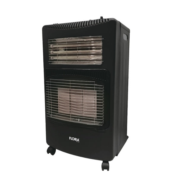 Soba Floria ZLN-8465, gaz GPL si electrica, aprindere piezo, demontabila, negru
