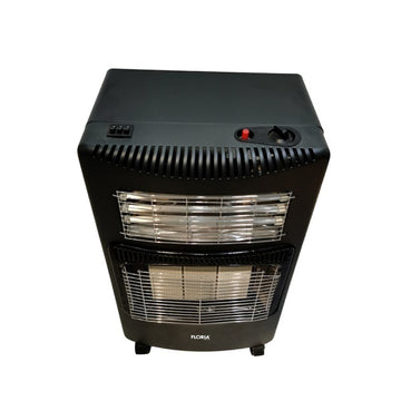 Soba Floria ZLN-8465, gaz GPL si electrica, aprindere piezo, demontabila, negru