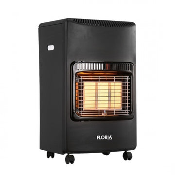 Soba pe gaz GPL Floria ZLN8458, 4200W, negru, demontata, aprindere PIEZO, protectie CO2, ceramica termorezistenta